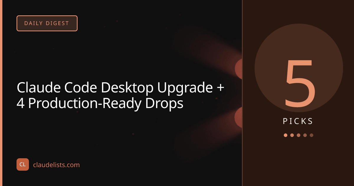 Claude Code's Desktop Upgrade Plus 4 Game-Changing Project Drops